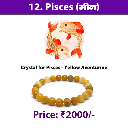 12. Meena Rashi Crystal | Pisces Zodiac Sign Crystal