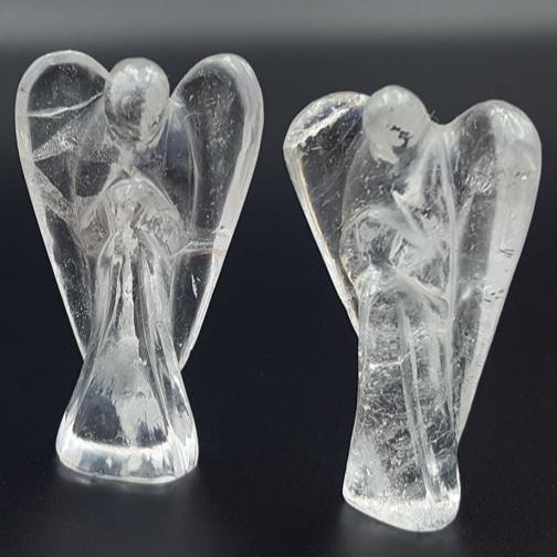 Beautiful Natural Crystal Quartz Angel Pairs 2'' inches