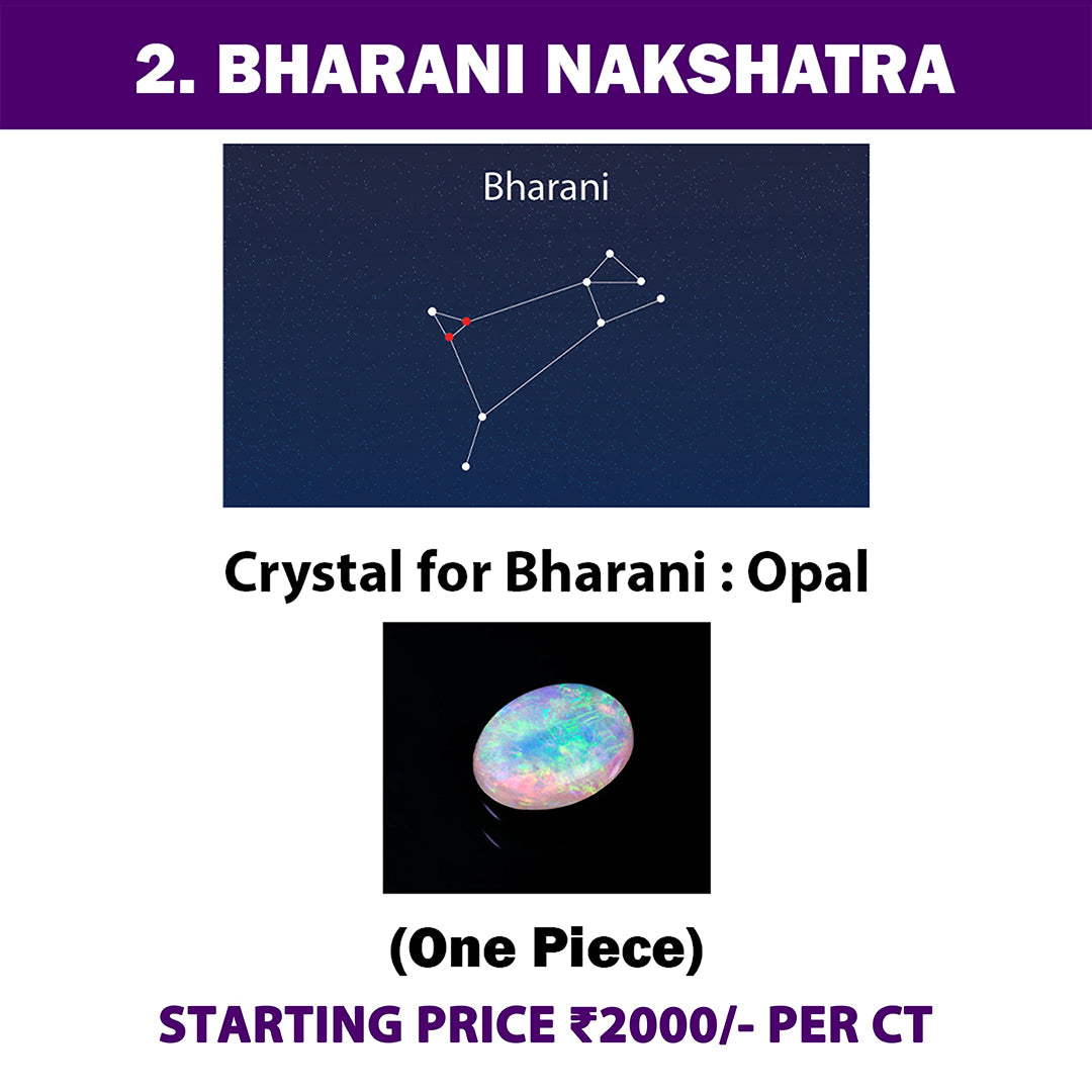 2. Bharani Nakshatra Crystal |  Opal Stone