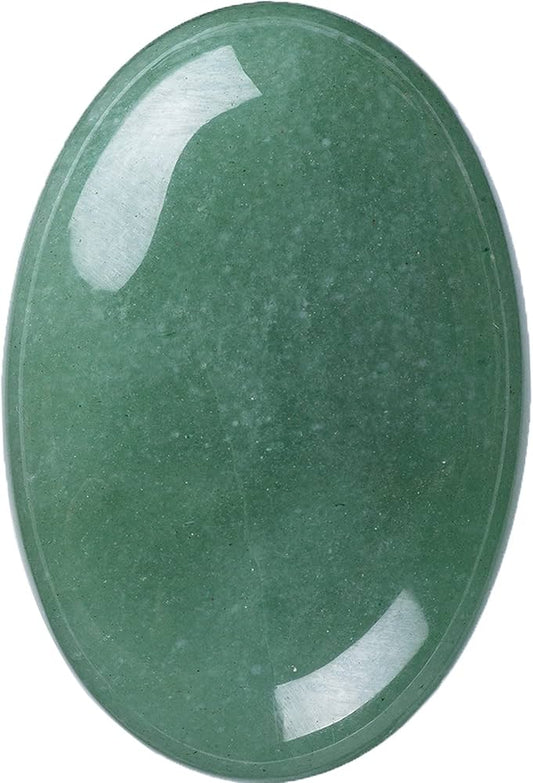 Green Aventurine Palm Stone, {113.90 Gram}