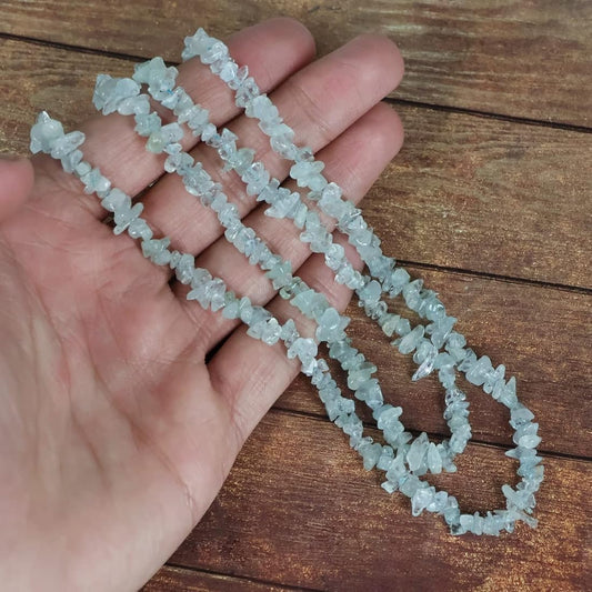 Aquamarine Uncut Mala