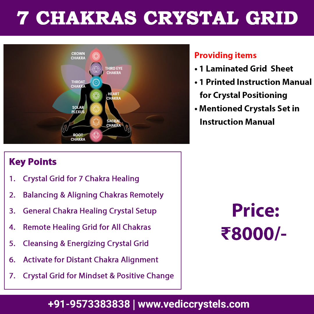 7 Chakras Crystal Grid