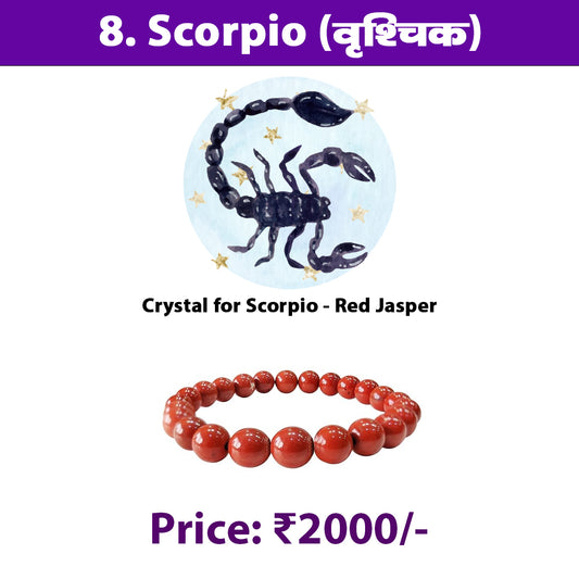 8. Vrishchika Rashi Crystal | Scorpio Zodiac Sign Crystal