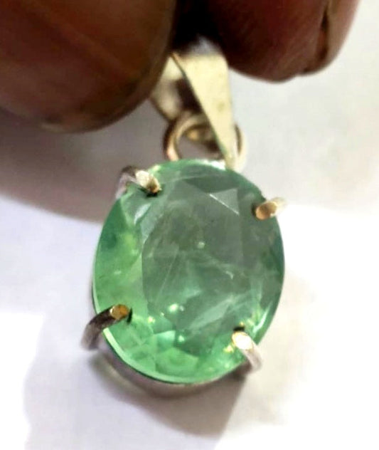 Green Fluorite Gemstone Pendent