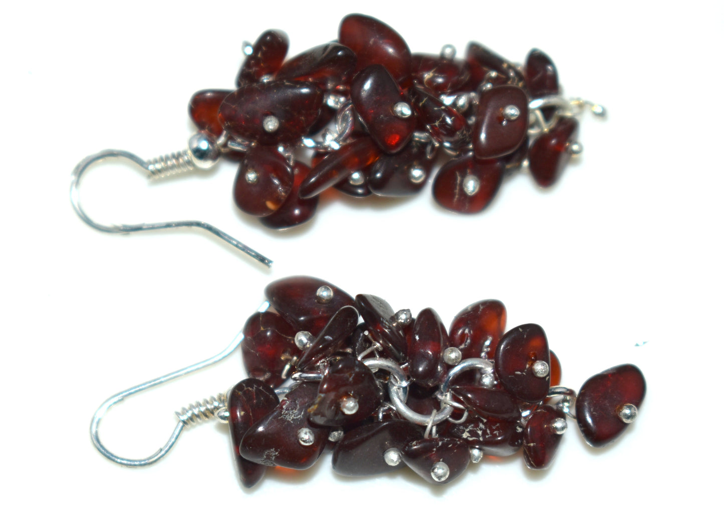 Amber Ear Hanging Earrings 