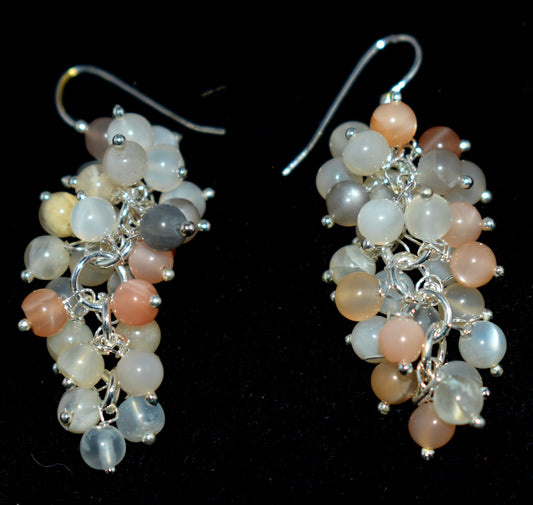 Beautiful Moonstone Ear Hanging, {Earrings}