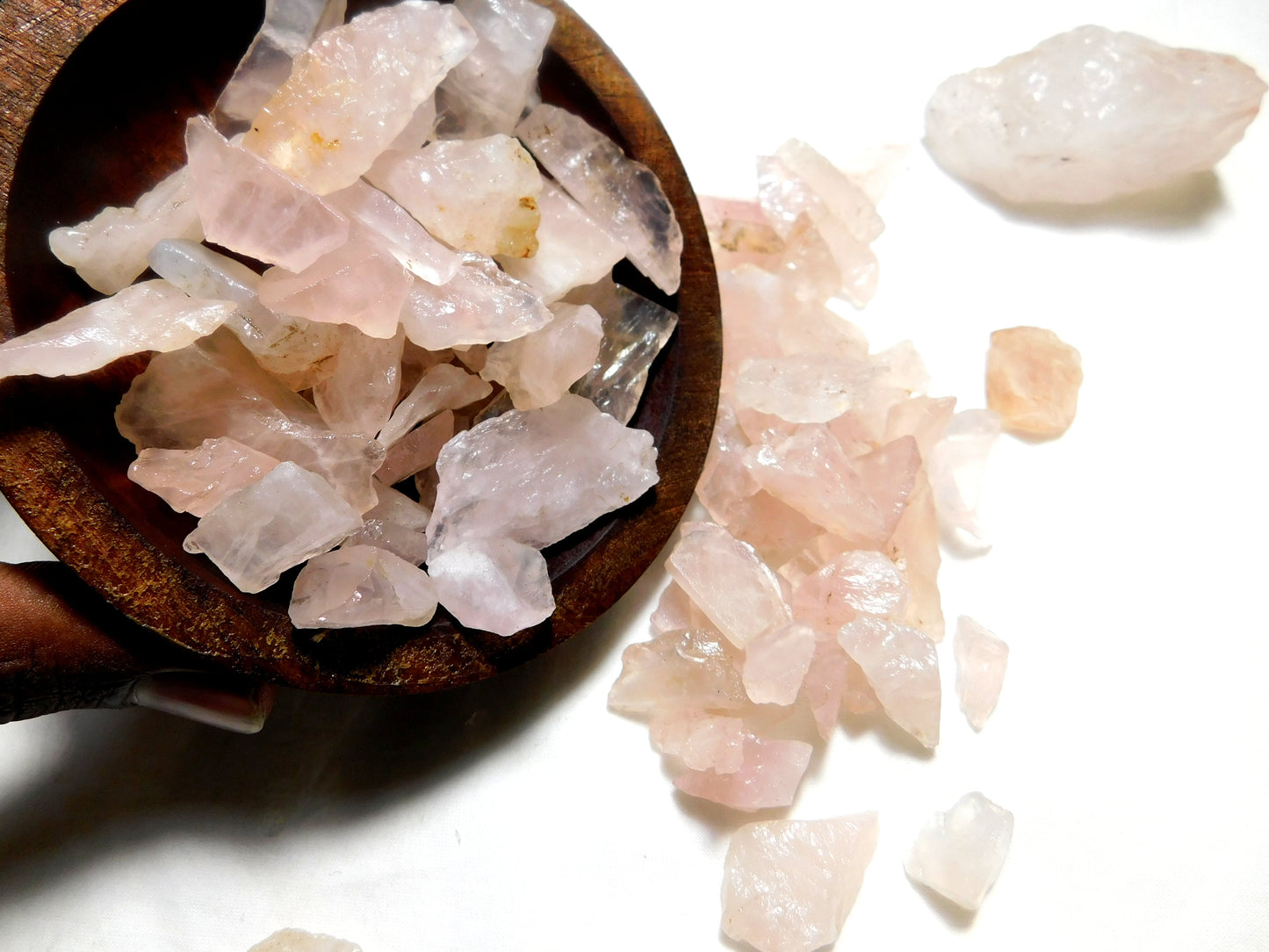 Natural Rose Quartz Raw Crystal Stone,