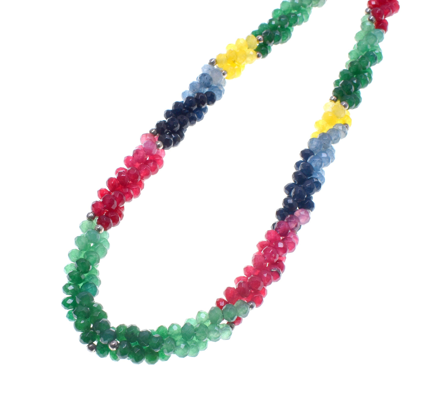 multi Color twisted fancy  necklace jewelry