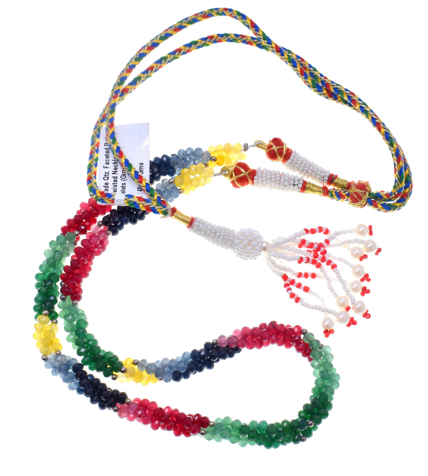 multi Color twisted fancy  necklace jewelry