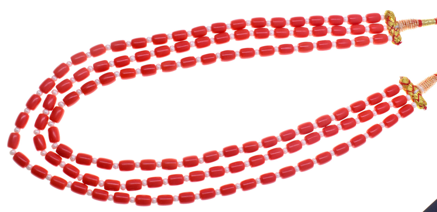 red color fancy necklace jewelry