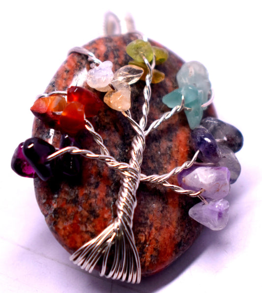 Jasper Wire Wrapped Pendent