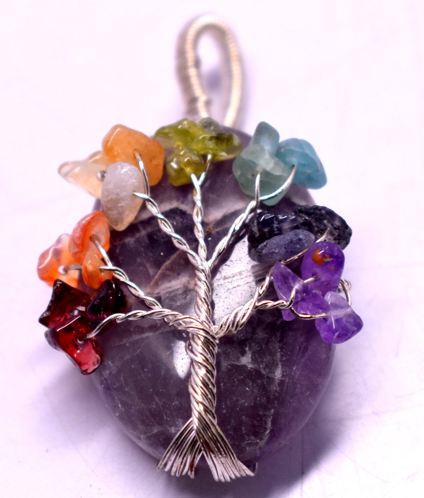 Amethyst Wire Wrapped Pendent