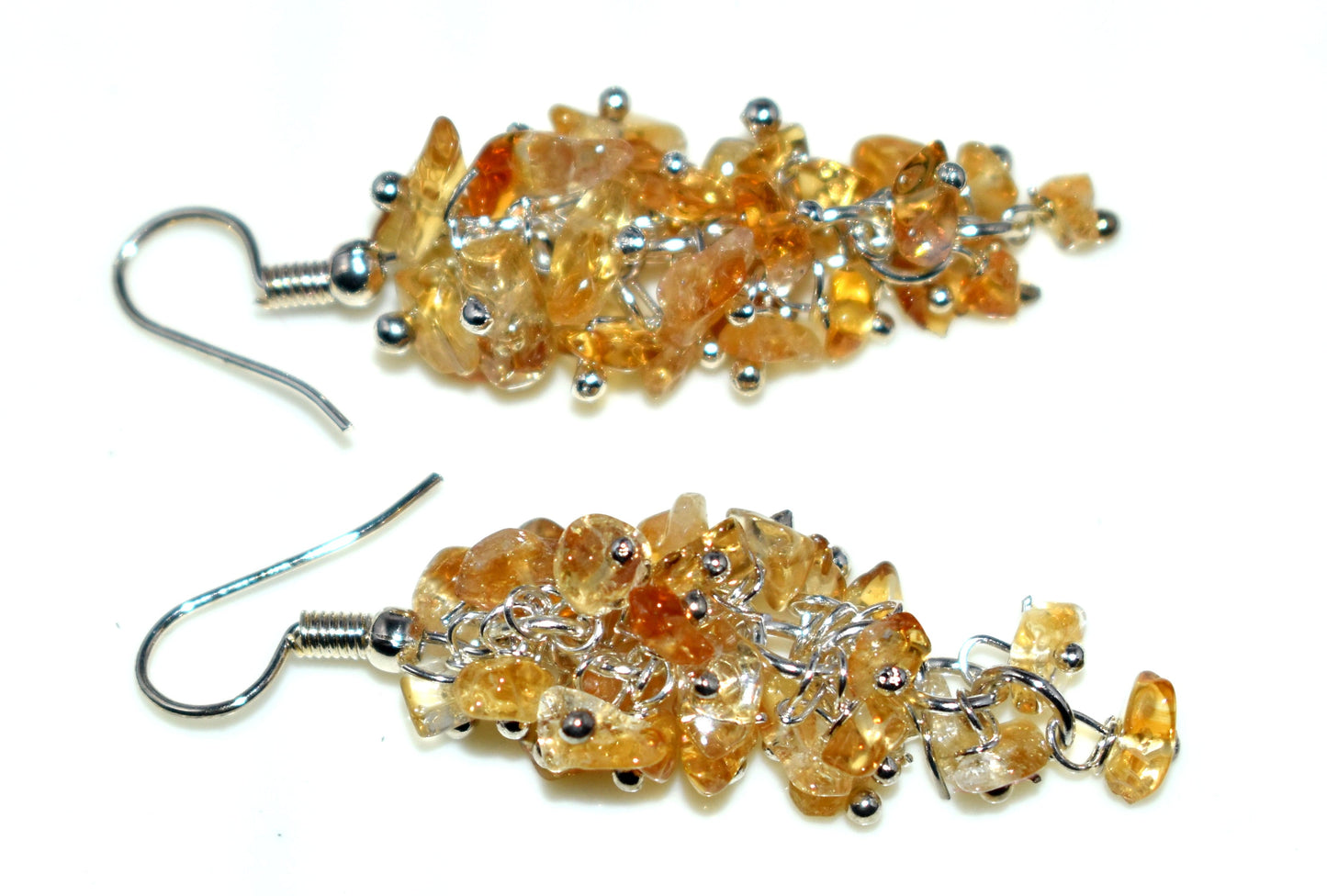 Citrine Ear Hanging, {Earrings}