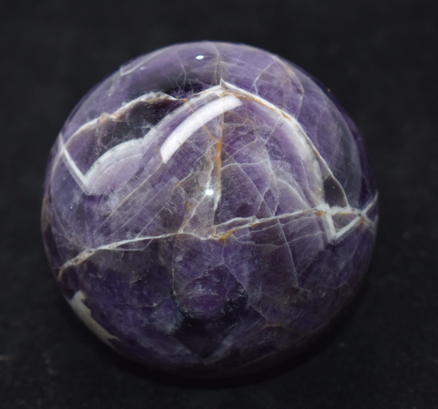 Natural Amethyst Ball, Crystal Ball, {384.00 Gram}