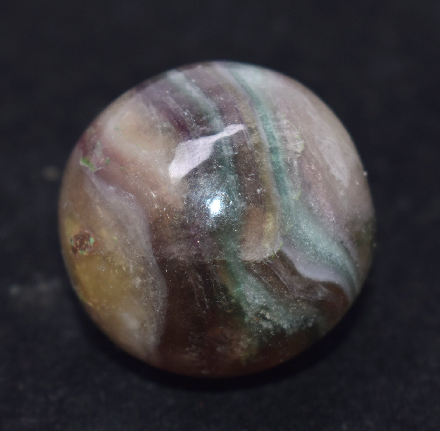 Natural Fluorite Crystal Ball, {53.00 Gram}