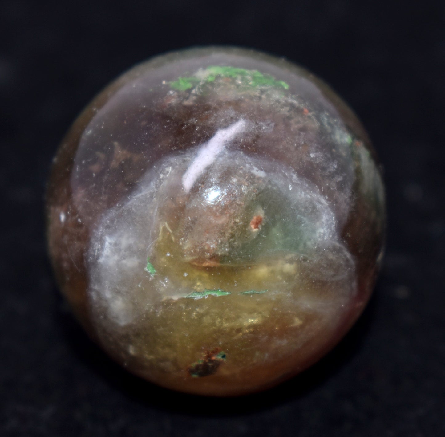 Natural Fluorite Crystal Ball, {53.00 Gram}