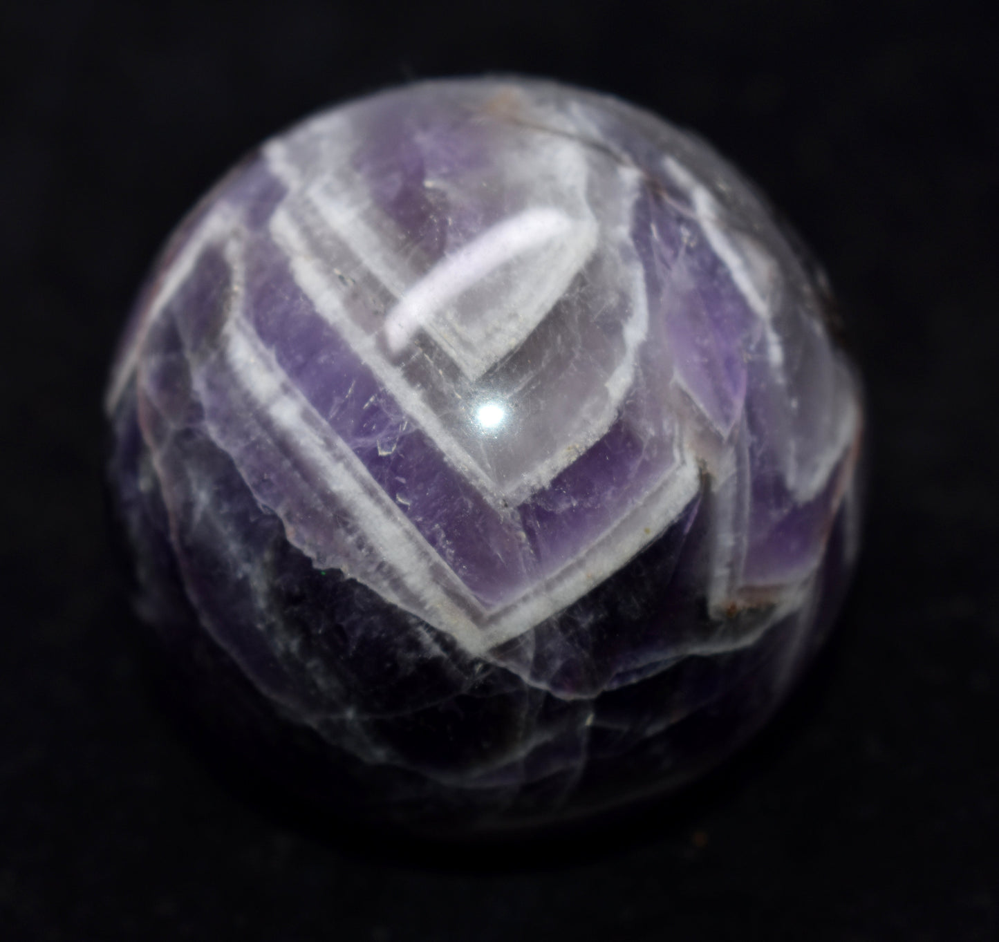 Natural Amethyst Quartz Crystal Ball, {353.10 Gram}