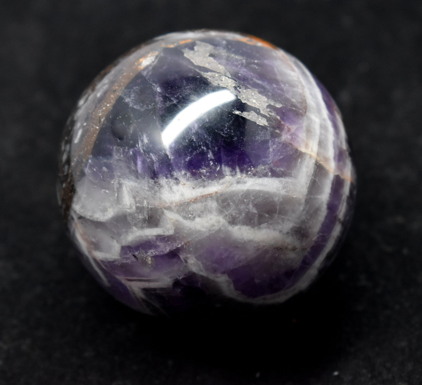 Natural Amethyst Quartz Crystal Ball, {353.10 Gram}