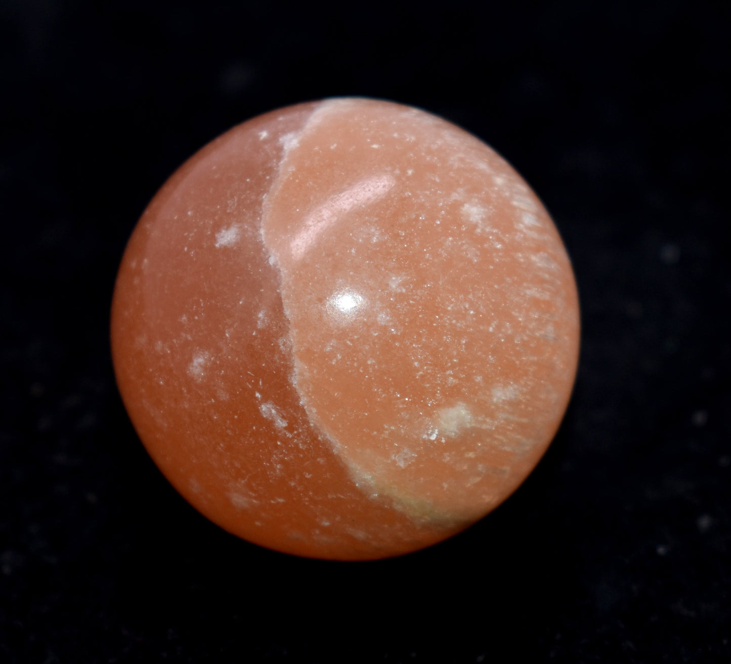 Orange Selenite Crystal Ball - {79.00 Gram}