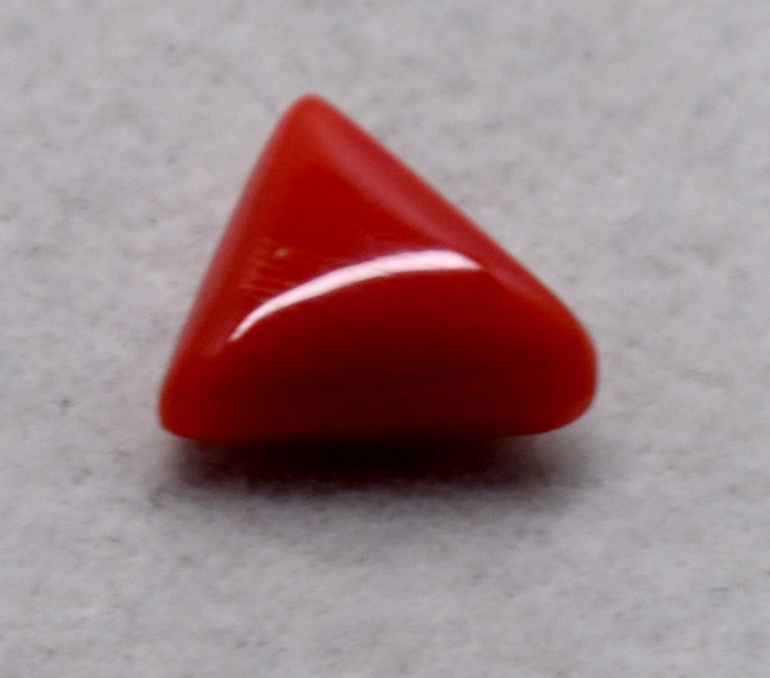 Red Coral (Moonga) Gemstone | 6.60 Carat Natural Gemstone | 7.13 Ratti Red Stone | Rashi ratan Astrological