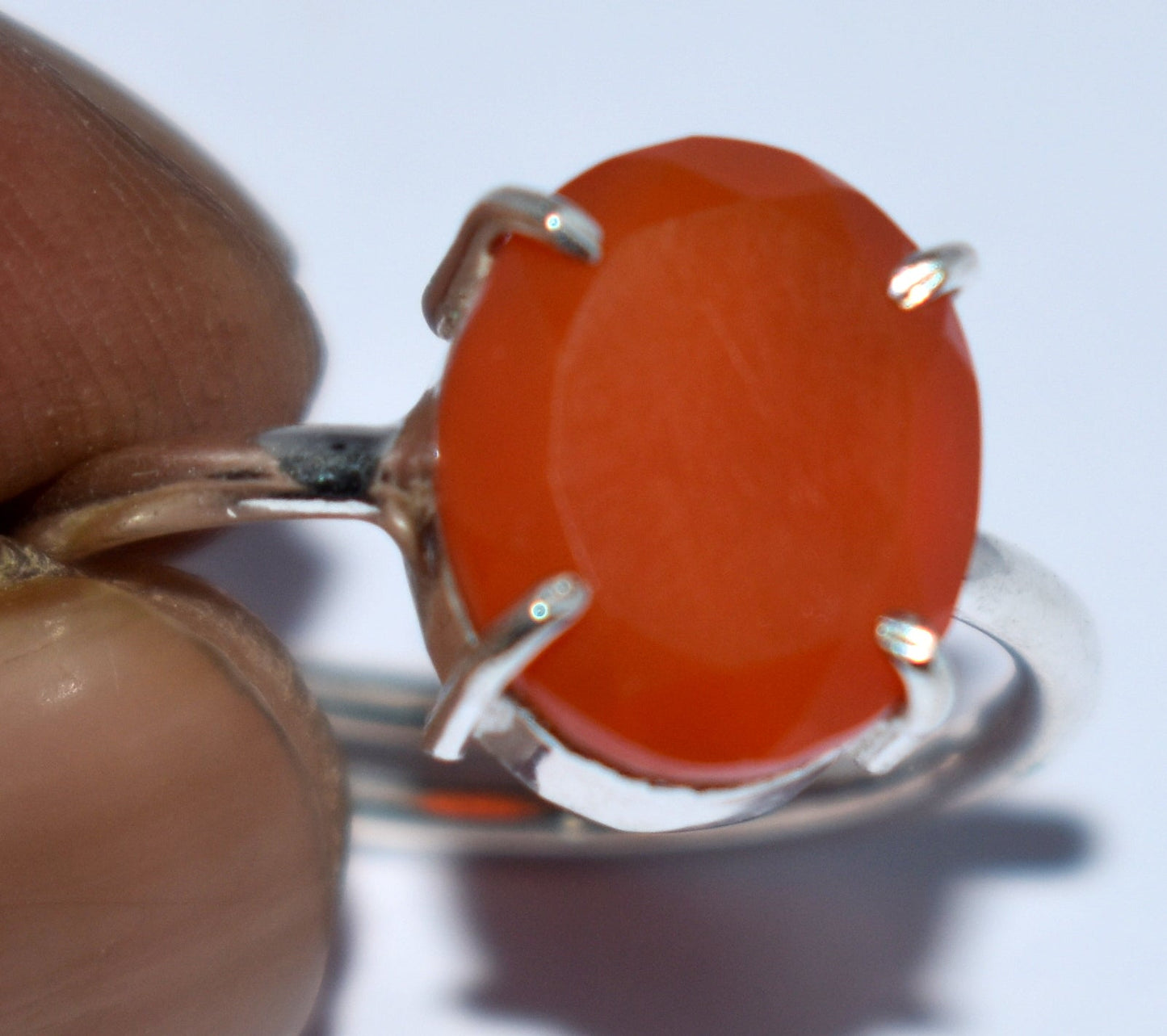 Carnelian Adjustable Ring, {3.14 Gram}