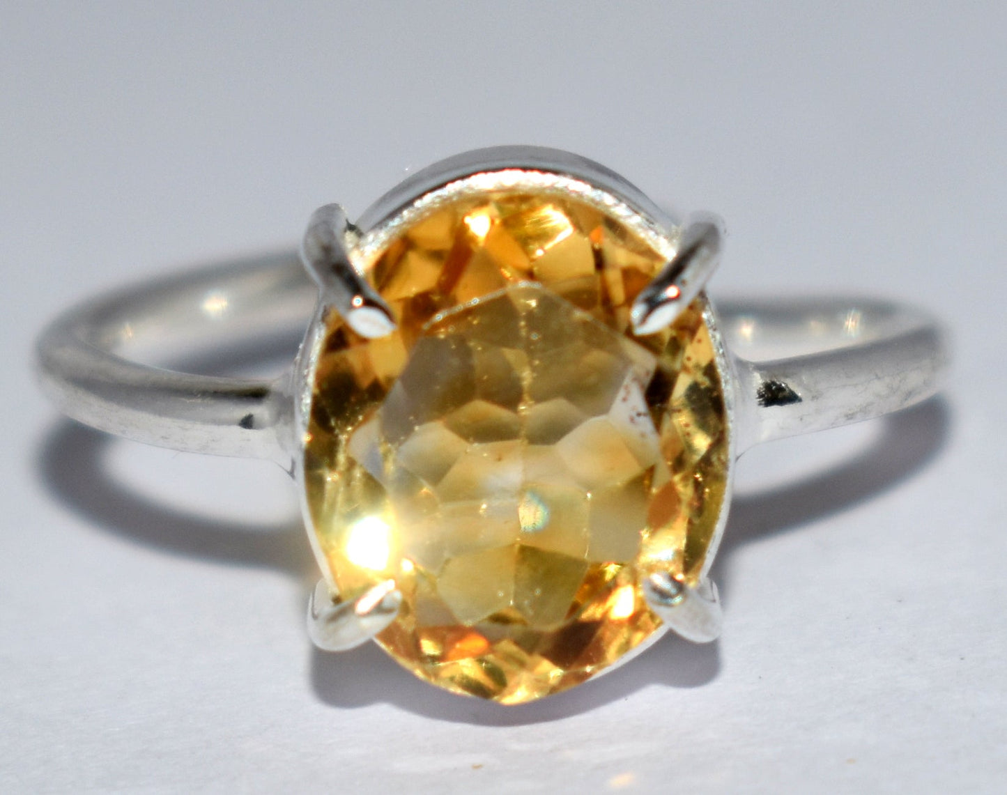 Citrine Adjustable Ring, {3.18 Gram}