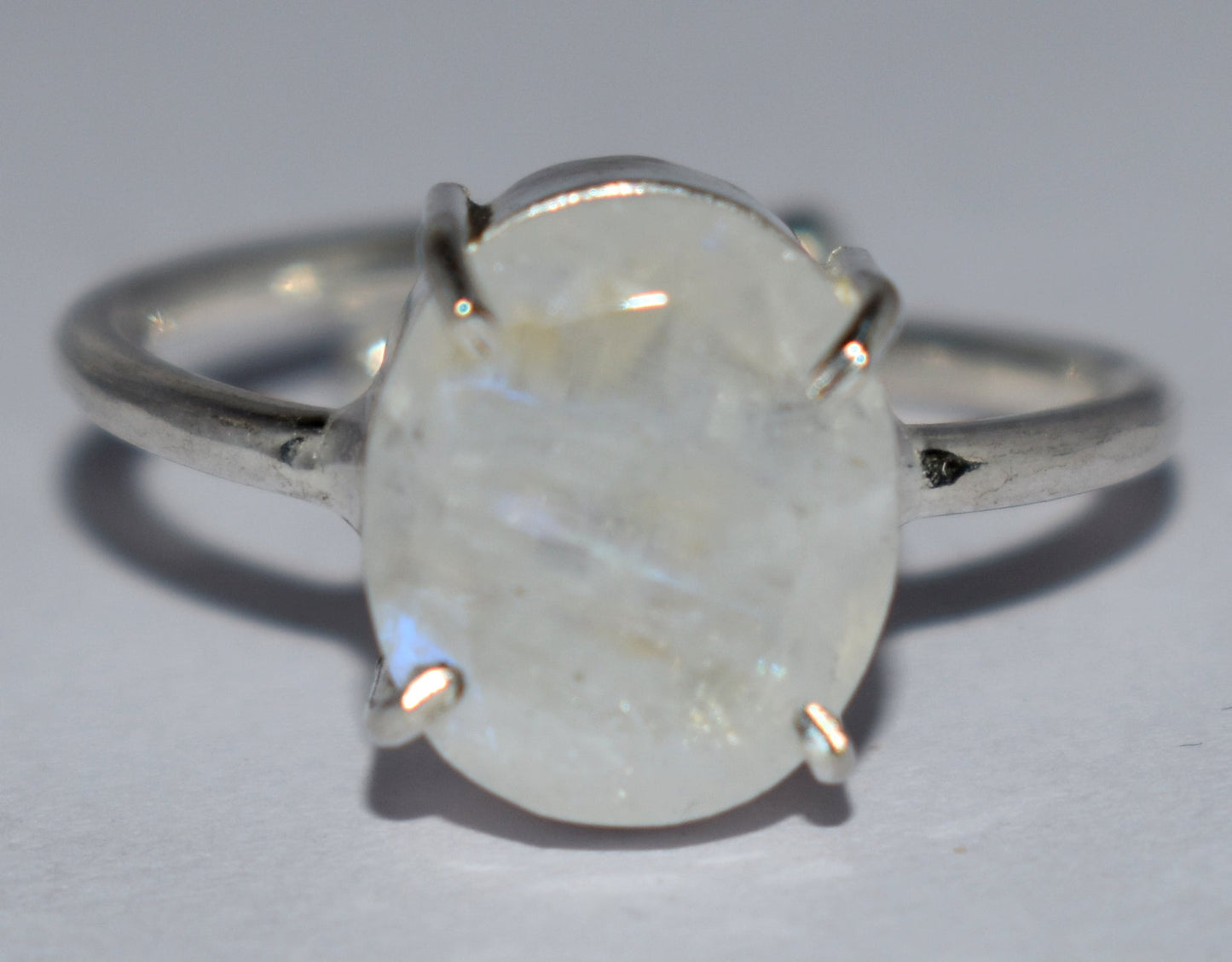 Rainbow Moonstone Ring