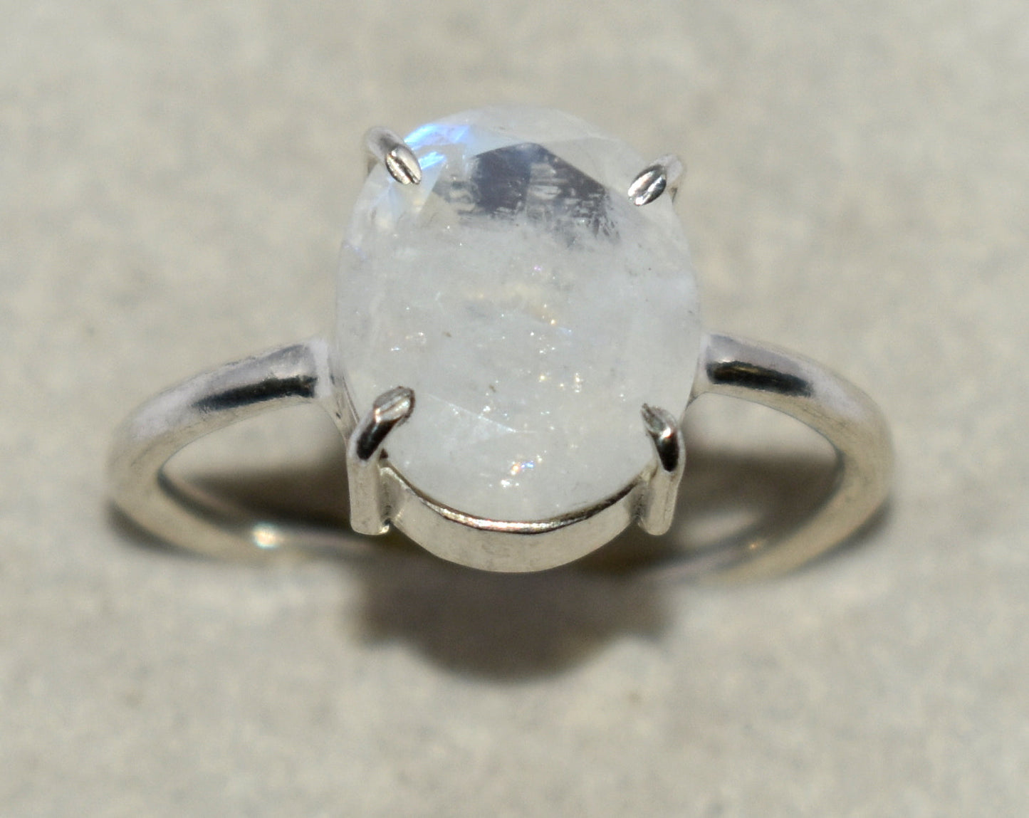 Rainbow Moonstone Ring