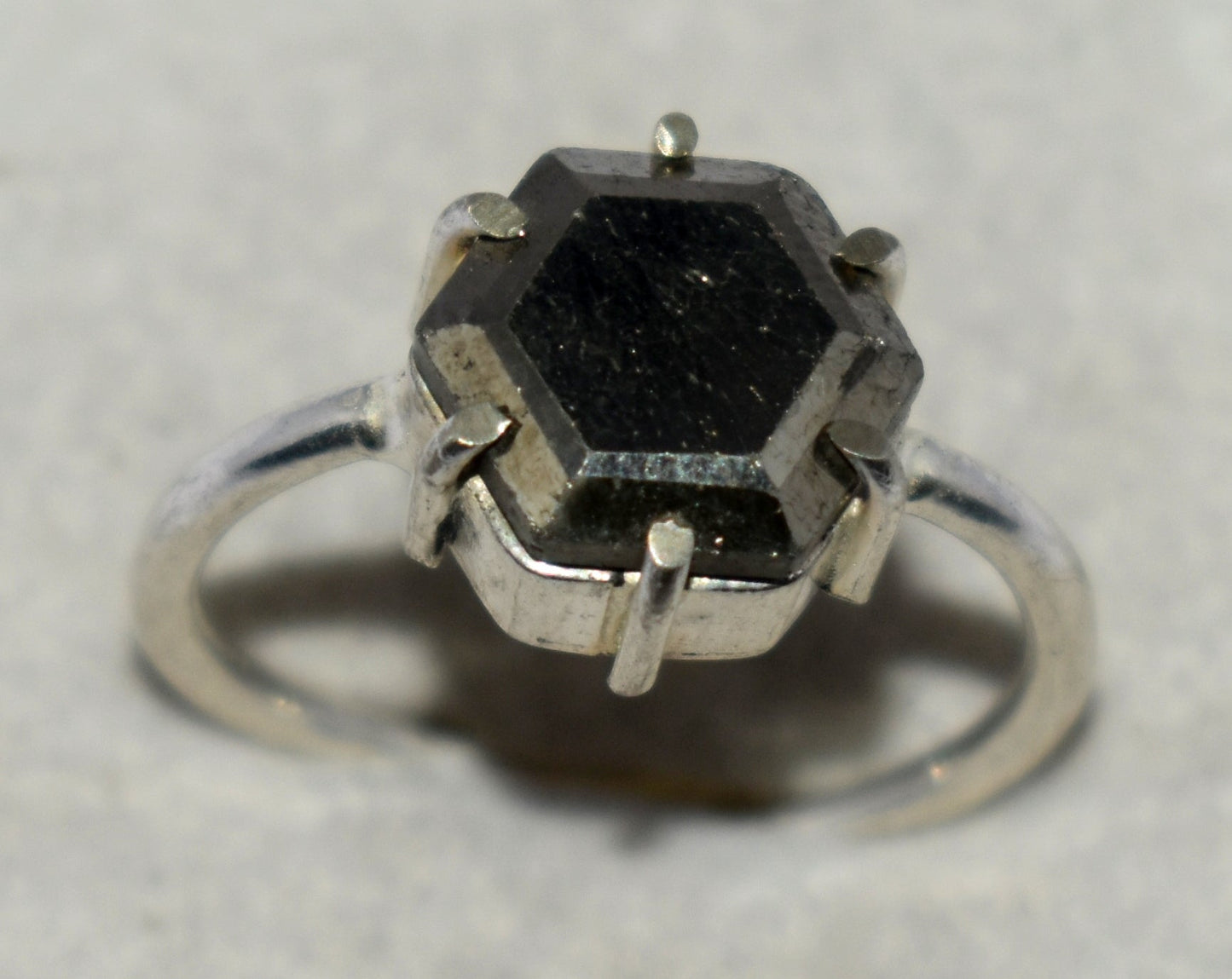 Golden Pyrite Gemstone Ring