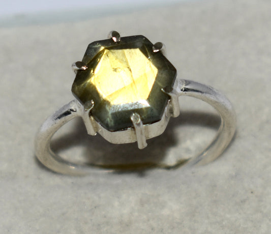 Labradorite Gemstone Adjustable Ring