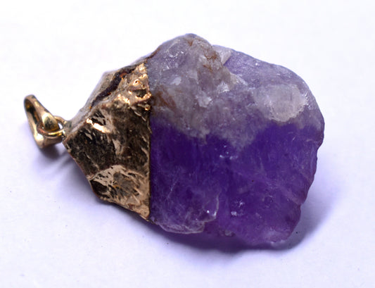 Amethyst Rough Pendent, {44.41 Gram}