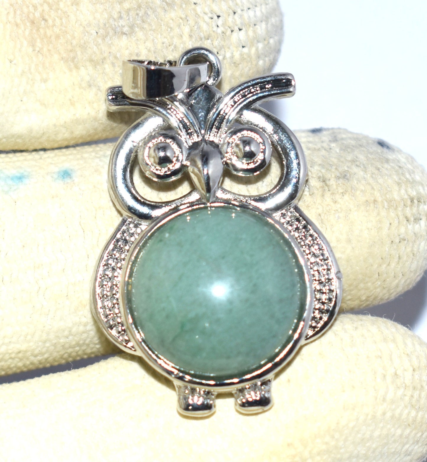 Green Aventurine Locket, {Weight - 8.60 Gram}