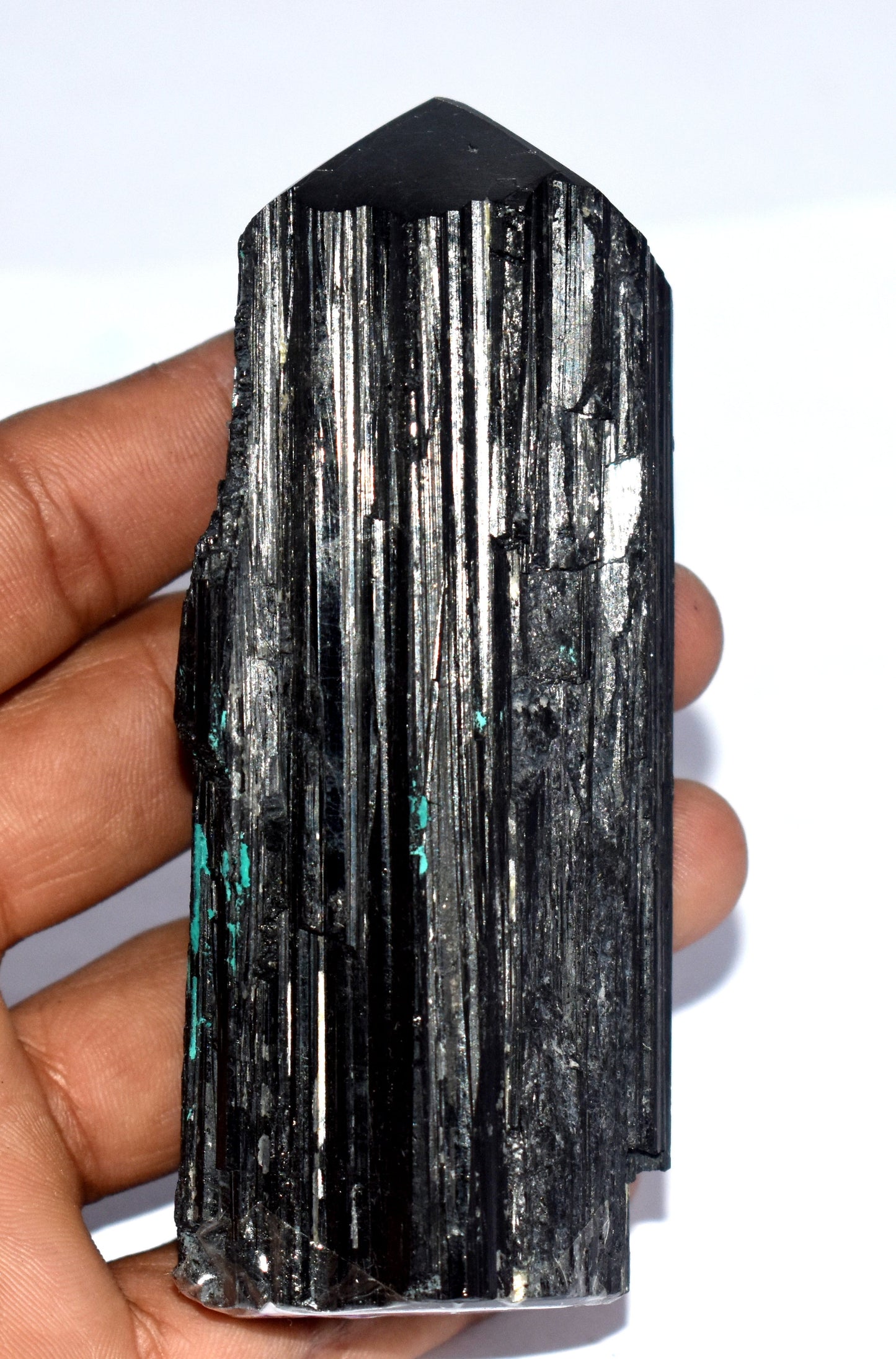 Black Tourmaline Crystal Pencil, {235.00 Gram},