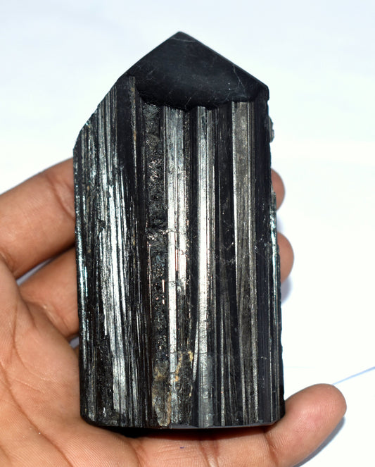 Black Tourmaline Crystal Pencil, {355.00 Gram},