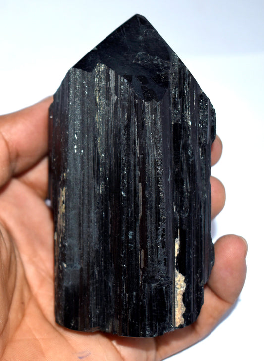 Black Tourmaline Crystal Pencil, {450.00 Gram},