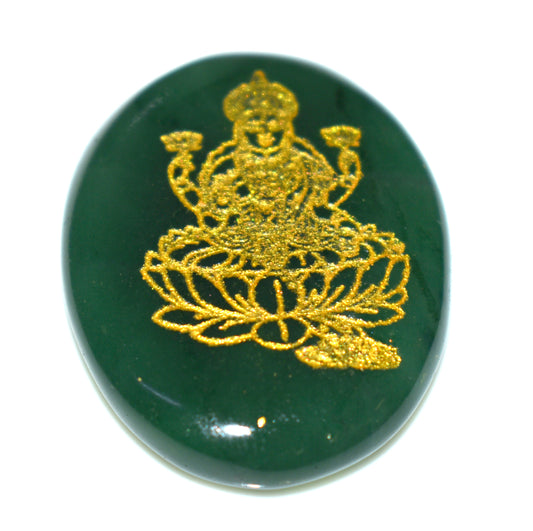 Green Jade Attract Wealth Zibu Coin, {Weight-16.00 Gram}