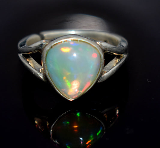 Ethiopian Opal 925 Sterling Silver Gemstone Elegant Ring ~ Handmade Jewelry, {4.70 Gram}