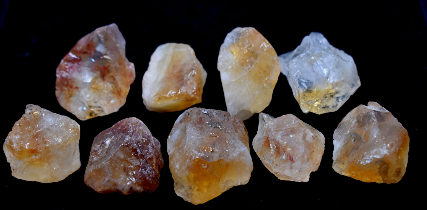 Natural Citrine Crystal Rough Chunks