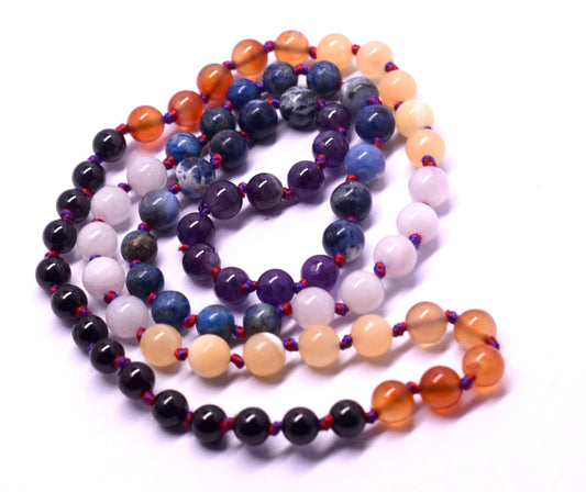 Chakra Mala | Mala Beads | 7 Chakras Mala Necklace | Rainbow Mala Beads Necklace | Beads Mala | 7 Chakra Necklace