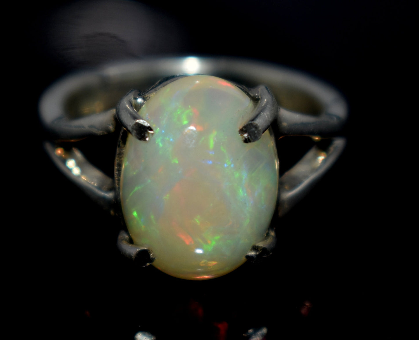 Ethiopian Opal 925 Sterling Silver Gemstone Free Size Ring ~ Handmade Jewelry, {5.20 Gram}