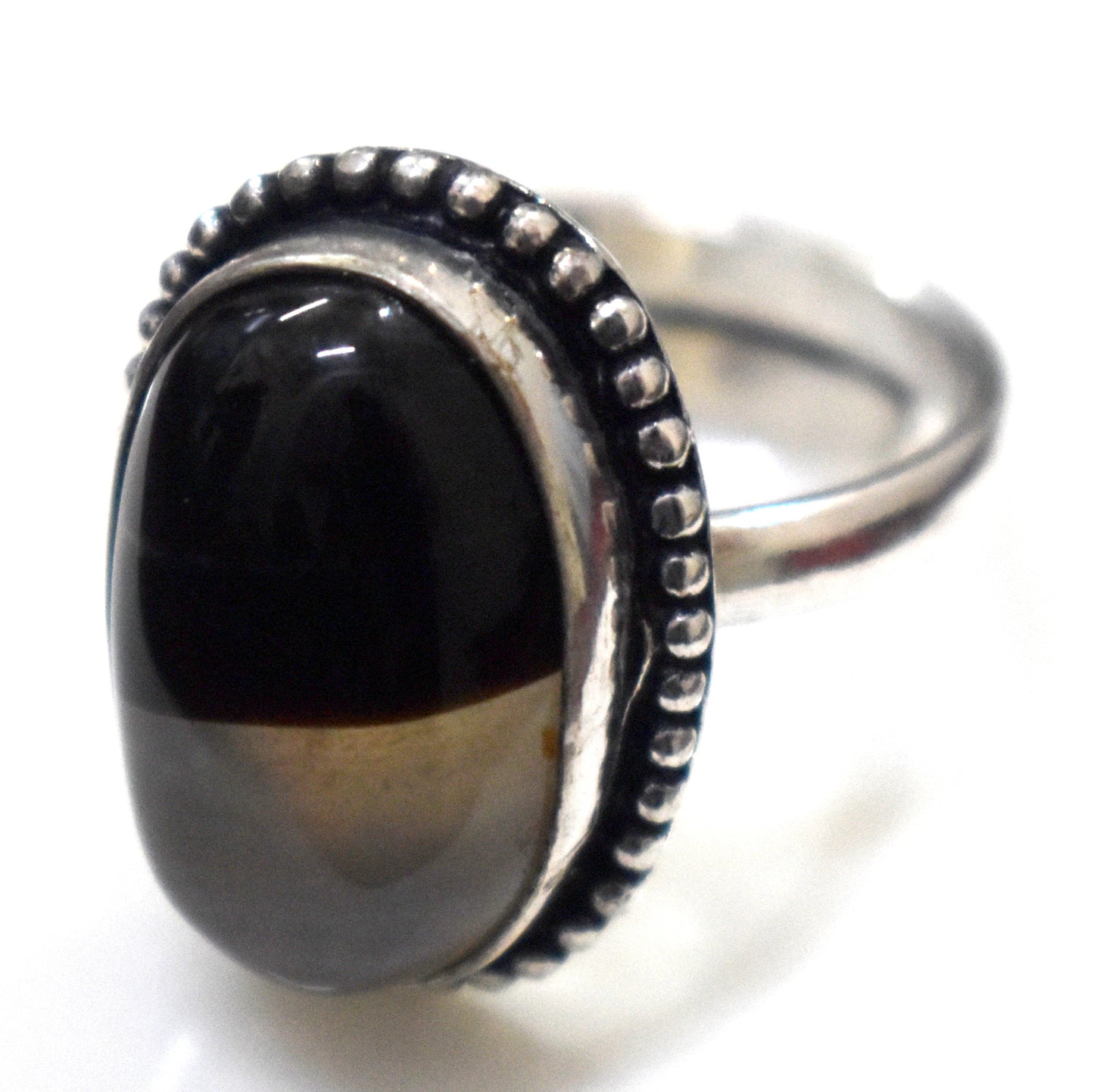 Botswana Agate Ring Free Size, {Weight- 8.40 Gram}