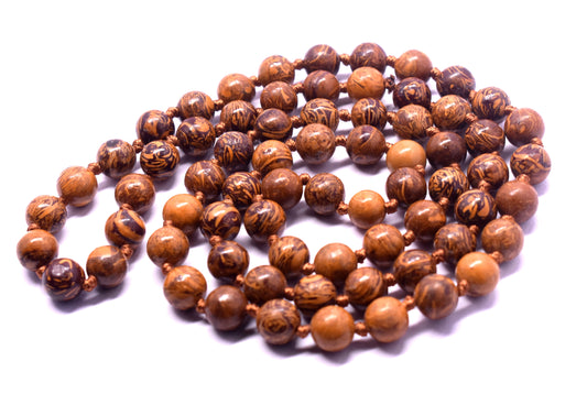 Mariyam Jasper Mala Prayer Beads Necklace, Japa Mala, Natural 108 Buddhist Mala Bead Necklace