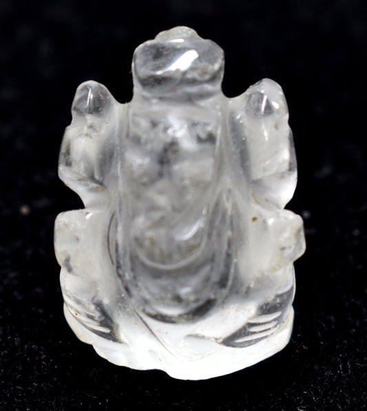 Crystal Ganesh - Lord Ganesh Statue, Crystal Carving, {15.00 Gram}