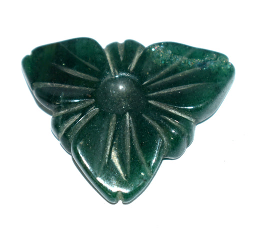 Natural Green Aventurine Flower Carving