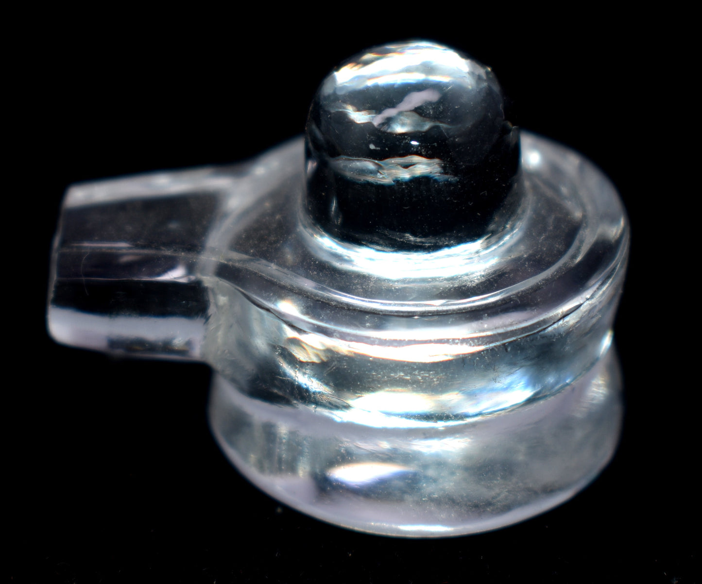 Natural Crystal Shivling | Handcrafted Shivling | Hindu Artifact | Crystal Shivling for Puja |