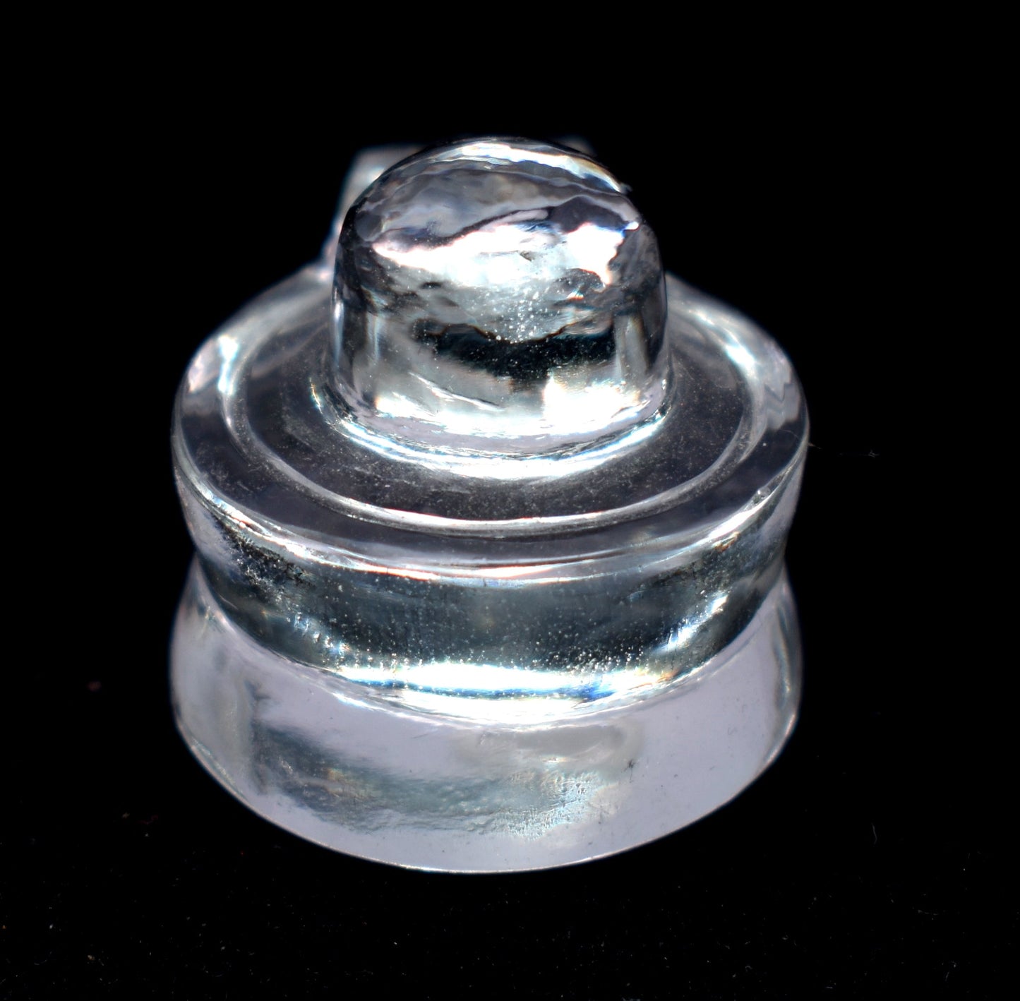 Natural Crystal Shivling | Handcrafted Shivling | Hindu Artifact | Crystal Shivling for Puja |