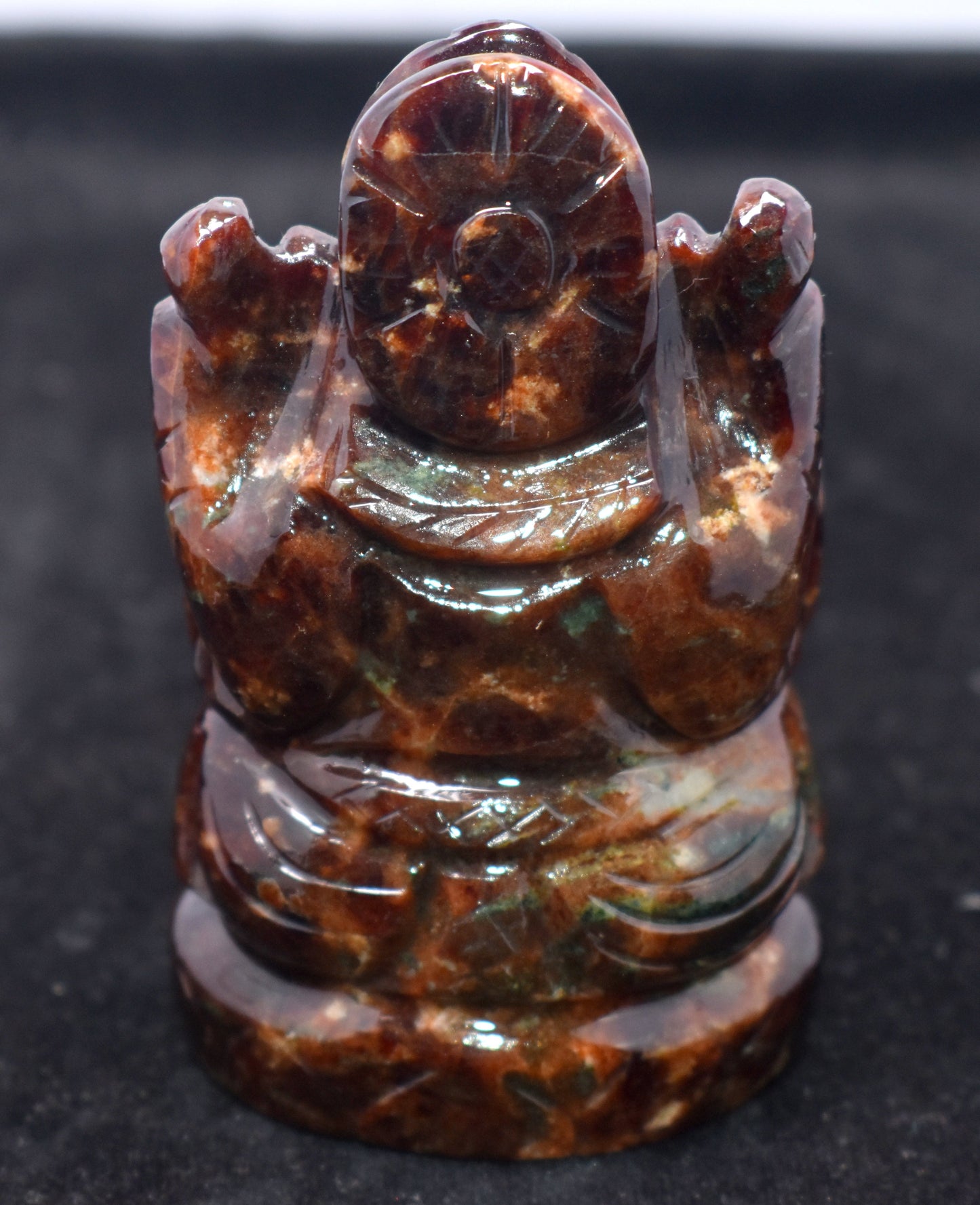 Gomed Ganesh / Lord Ganesha In Natural Hessonite