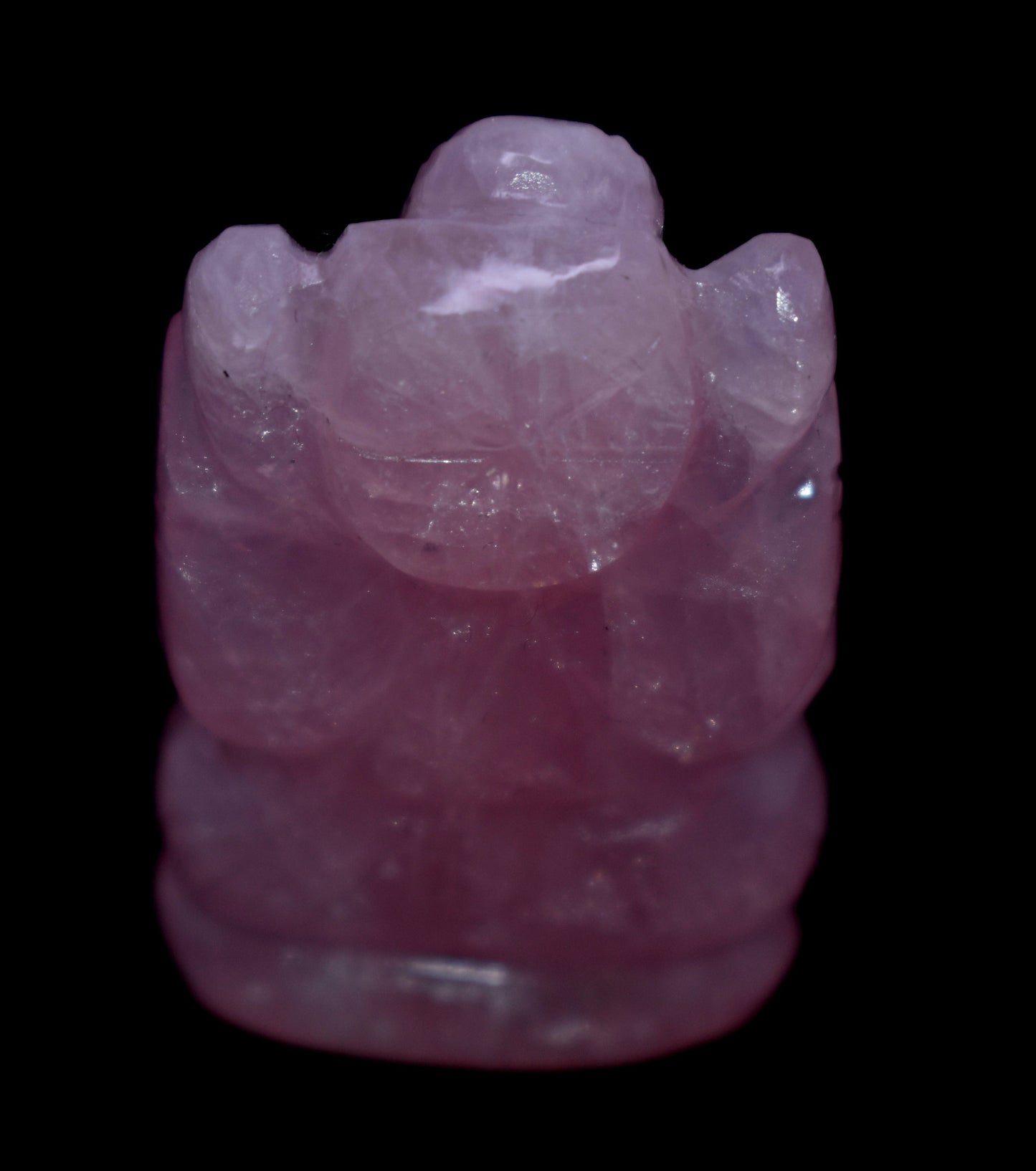 Rose Quartz Gemstone Ganesh, Spiritual Home Decor, Crystals Figurine, Positive Energy,