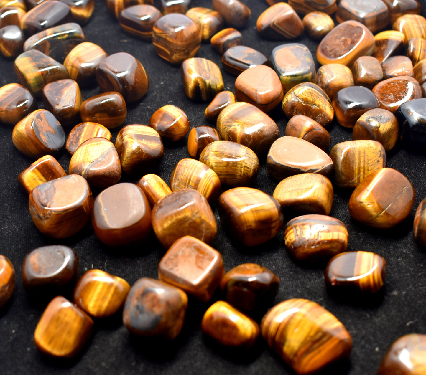 Natural Tiger Eye Gemstone Tumble