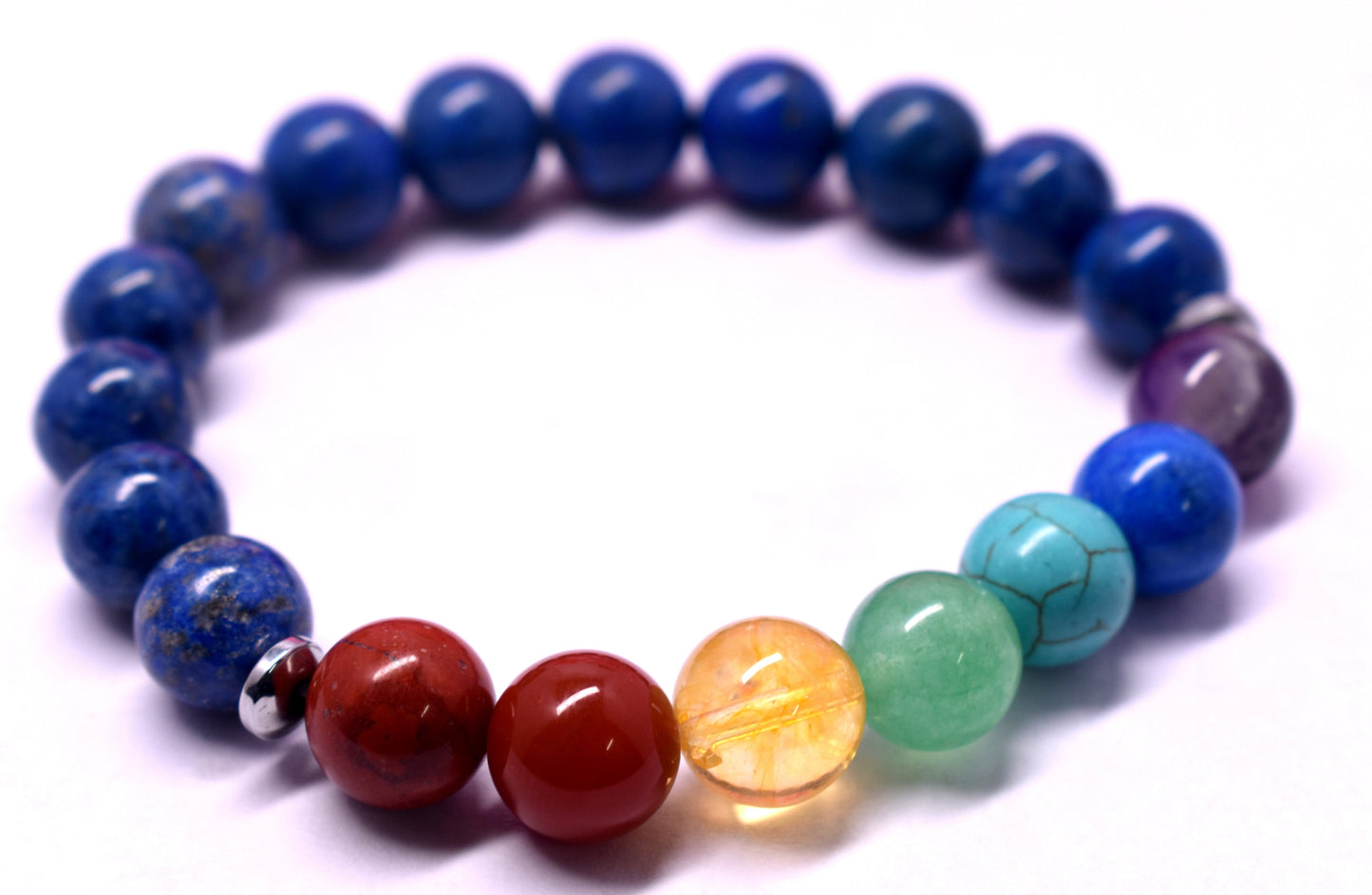 Lapis Lazuli With 7 Chakra Bracelet